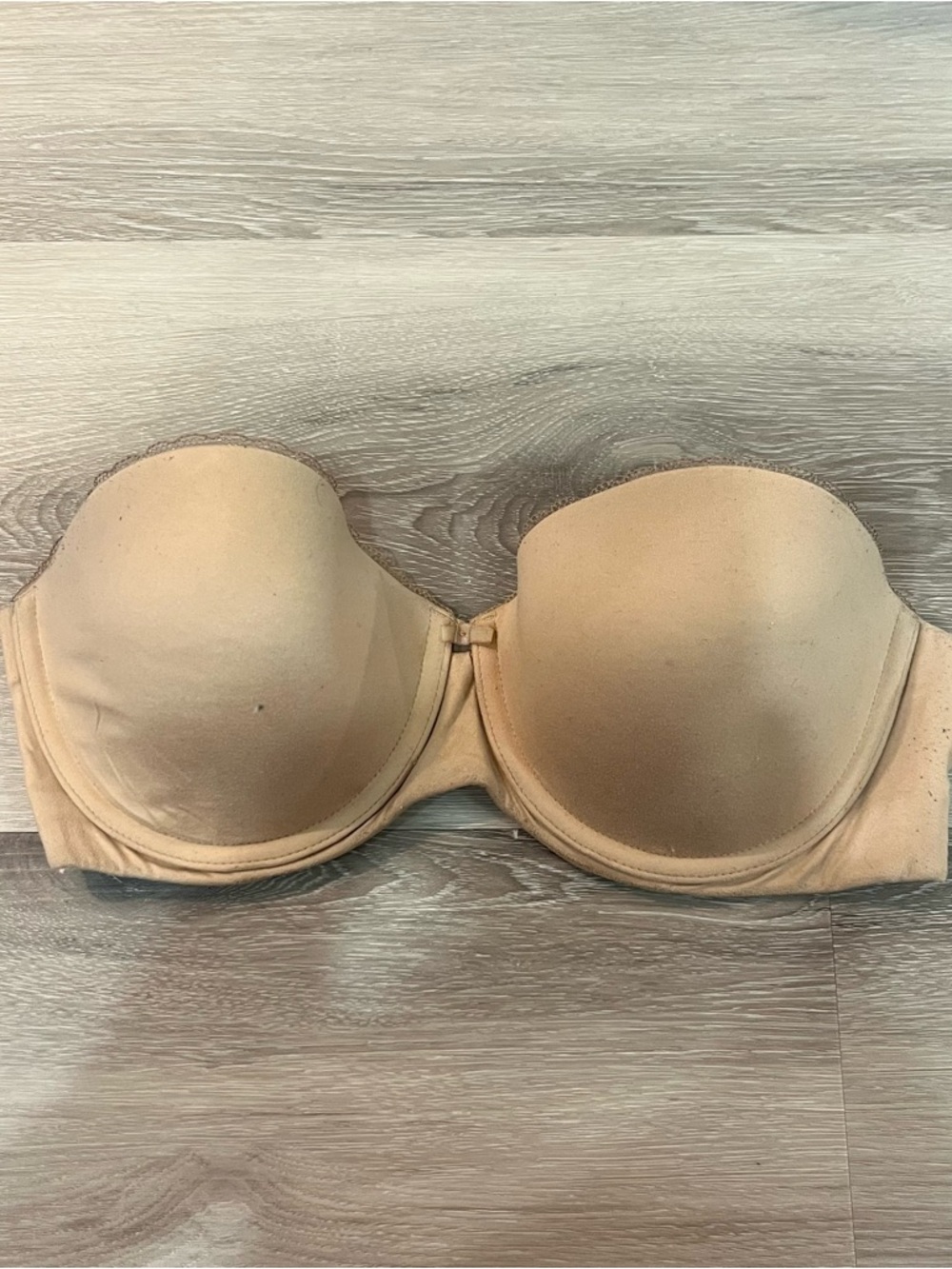 Calvin Klein Beige Strapless Bandeau Bra